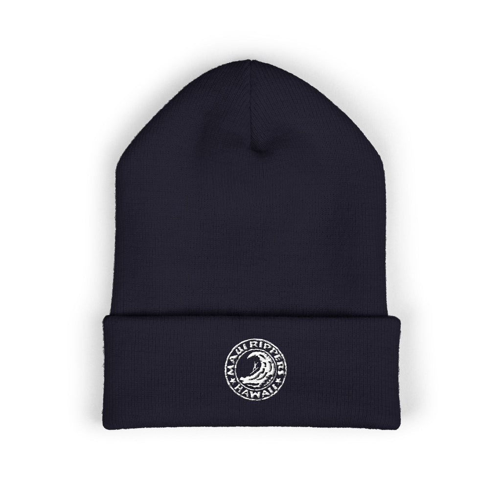 Classic Maui Rippers Logo Beanie Navy
