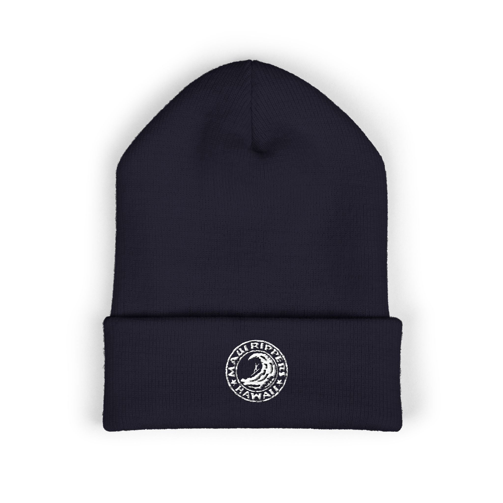 Classic Maui Rippers Logo Beanie Navy