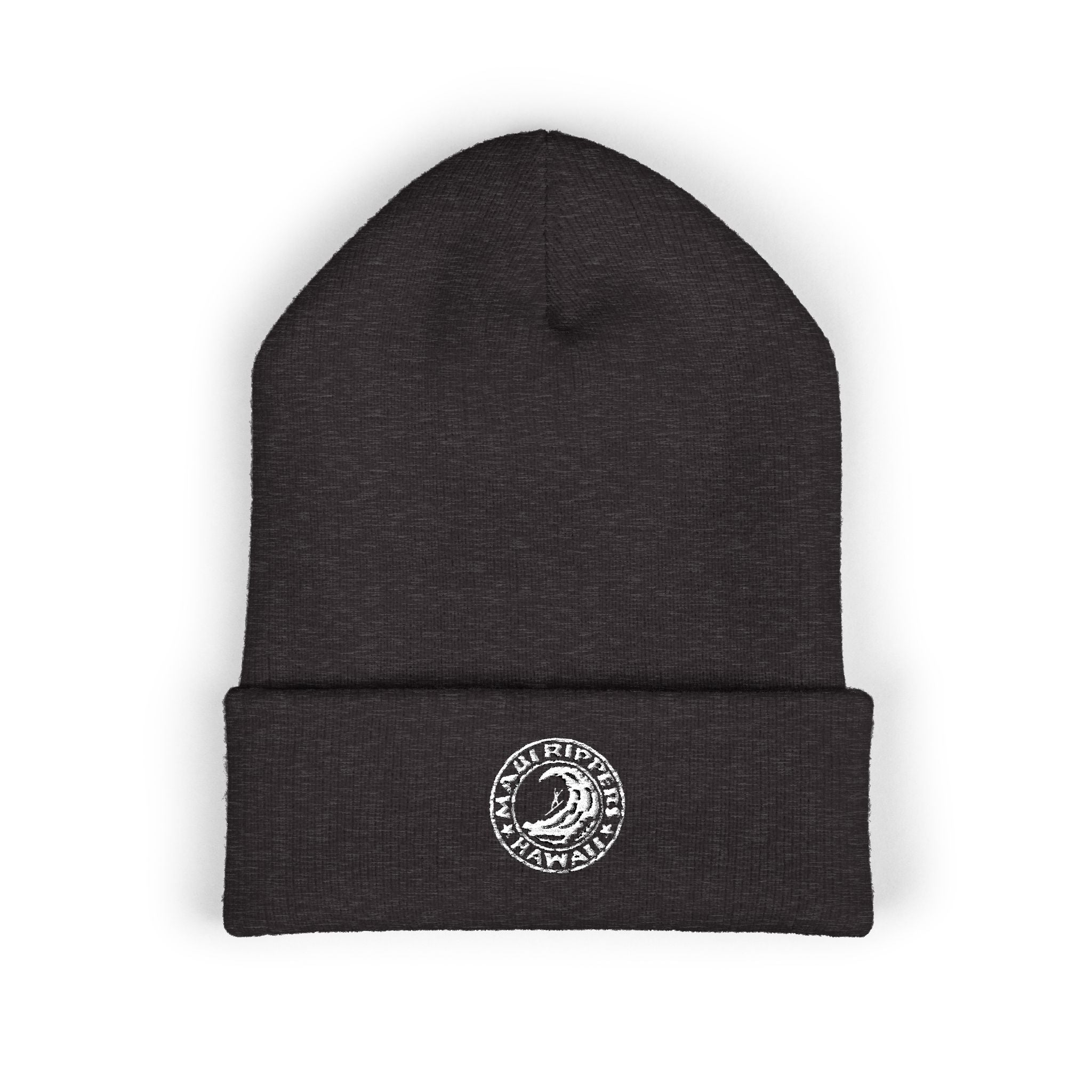 Classic Maui Rippers Logo Beanie Dark Grey