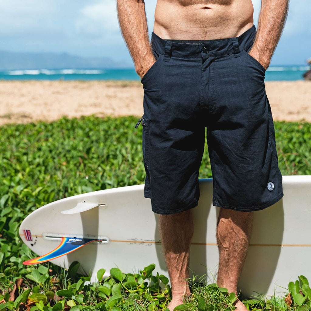 Black 23" Cargo Ripstop Walkshort