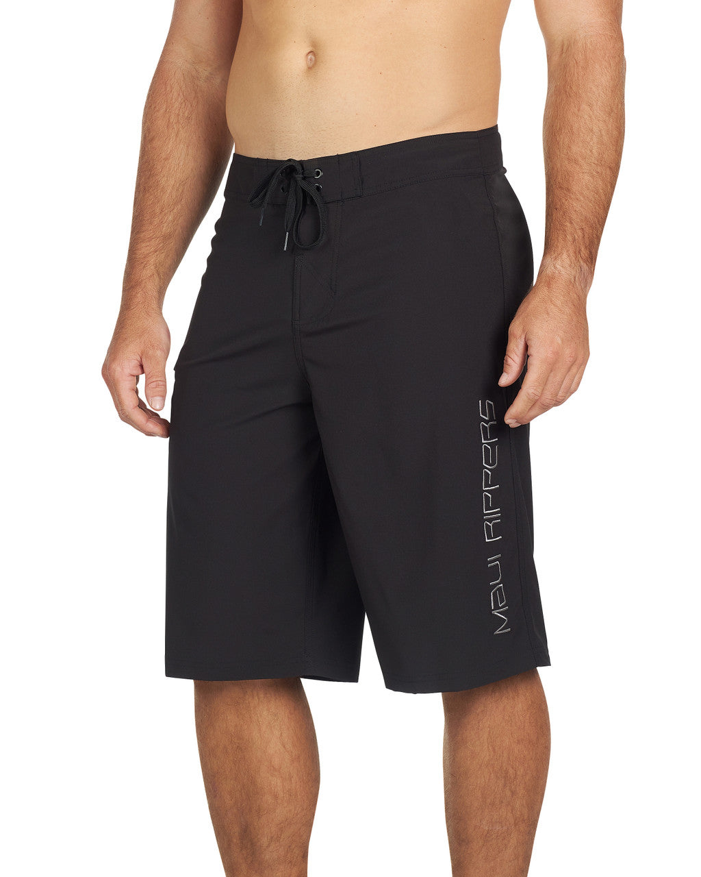 Core Black Extra Long 24" Stretch Boardshort
