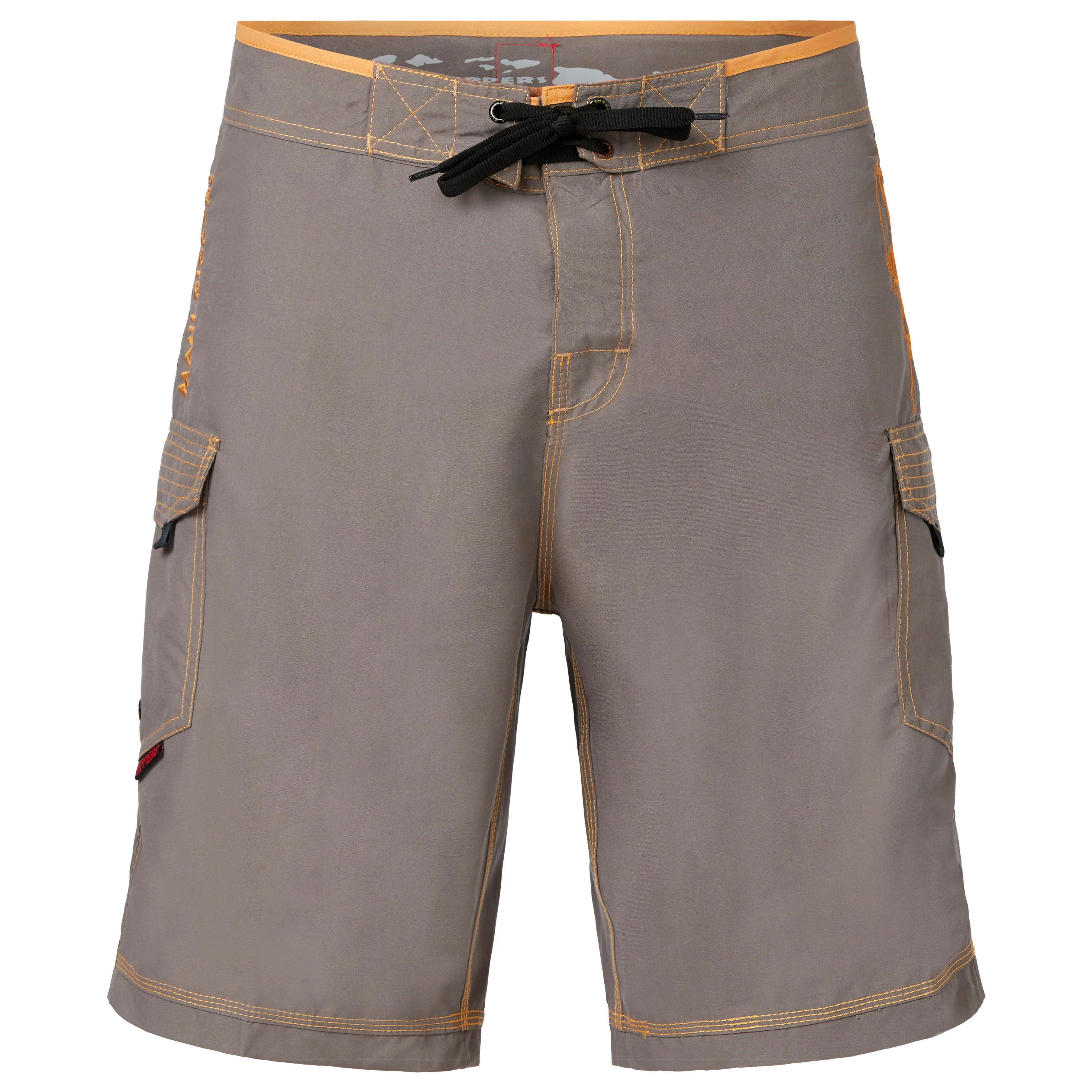 Grey 21" Hawaiian Octo Tako Fishing Shorts