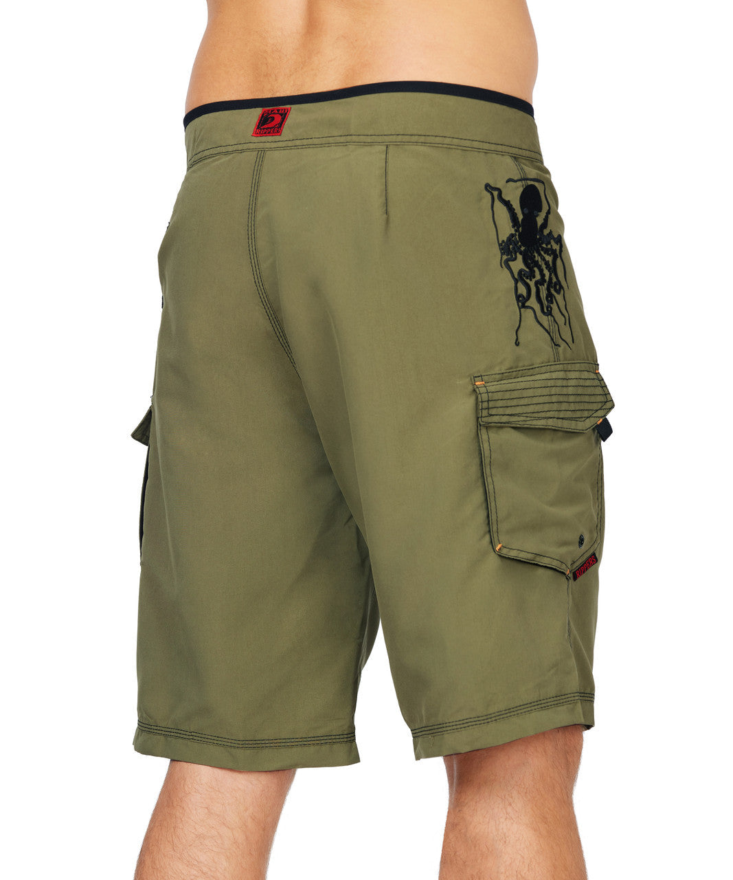 Dark Olive 21" Hawaiian Octo Tako Boardshorts