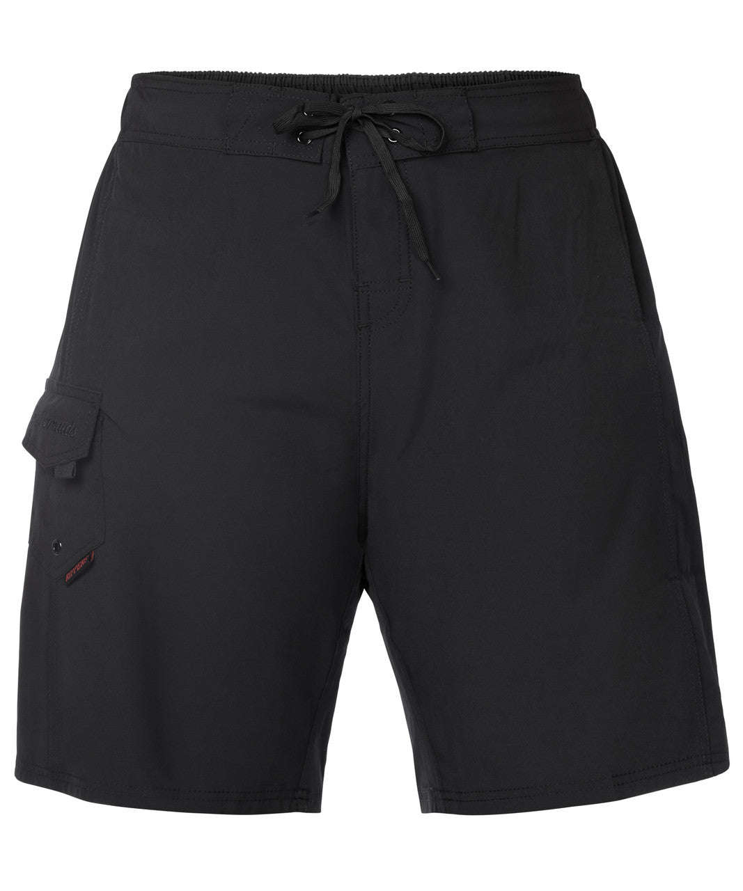 Black 9" Plus-size Bermuda Boardshort