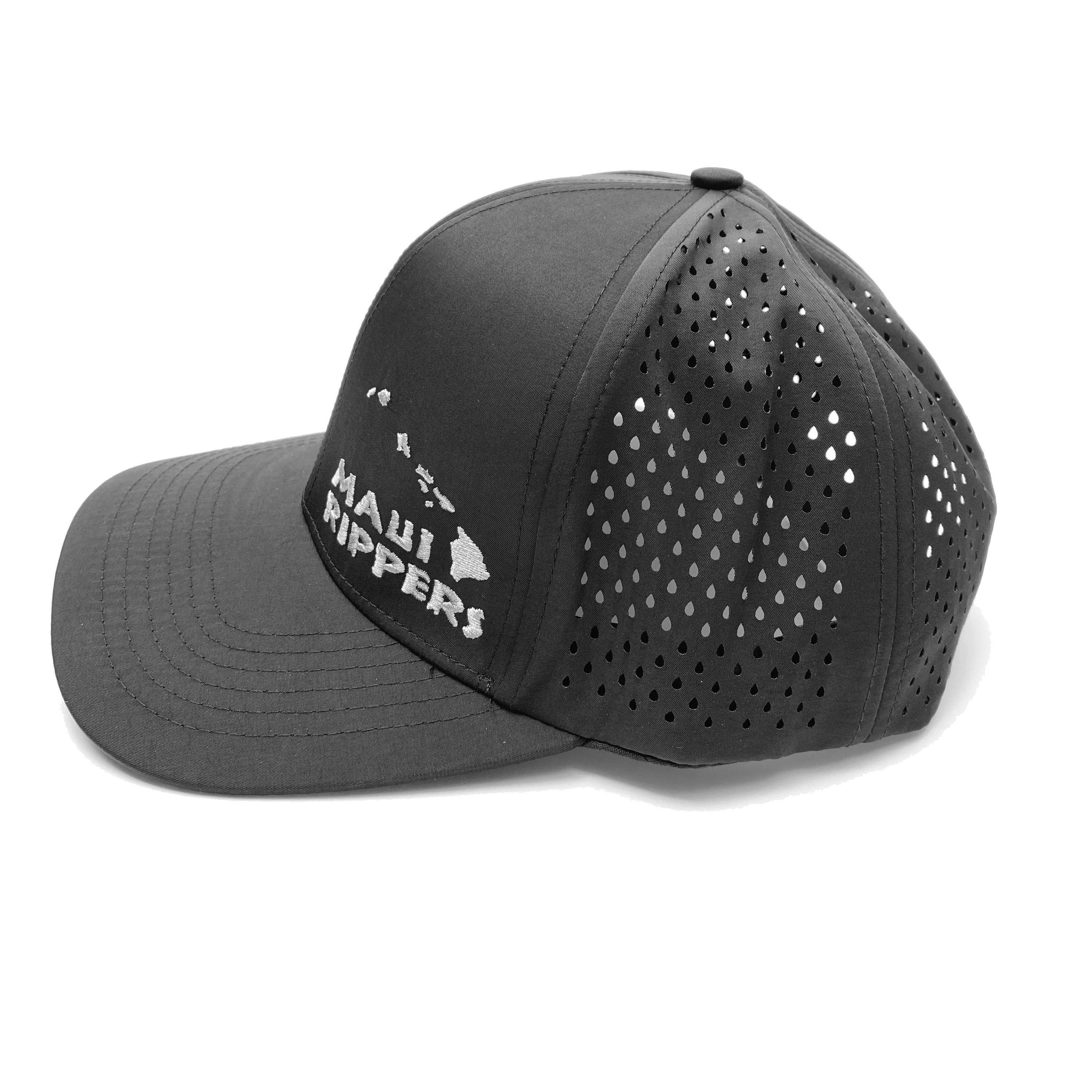 Black Hawaiian Island Waterman Hat