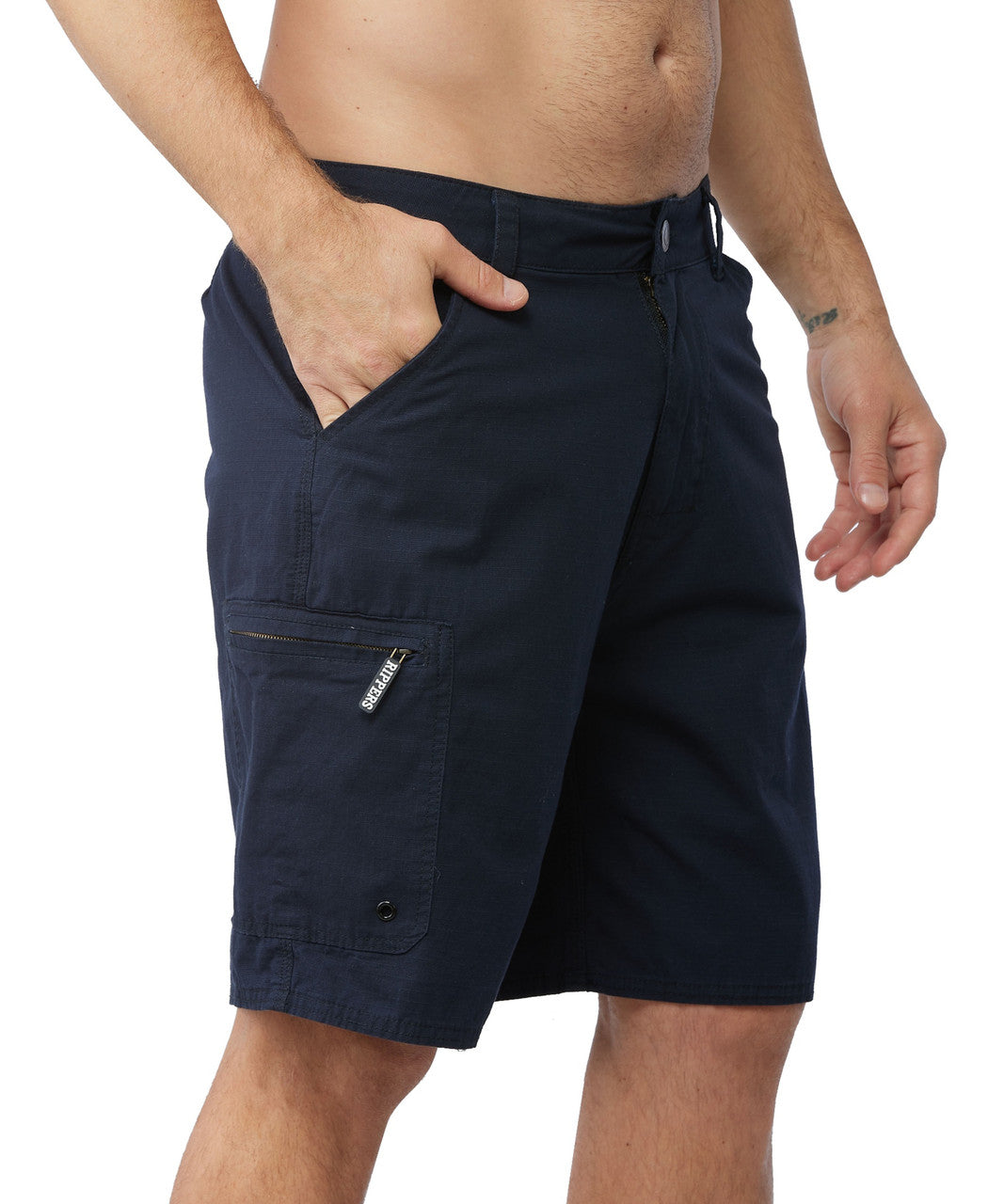 Black 21" Cargo Ripstop Walkshort