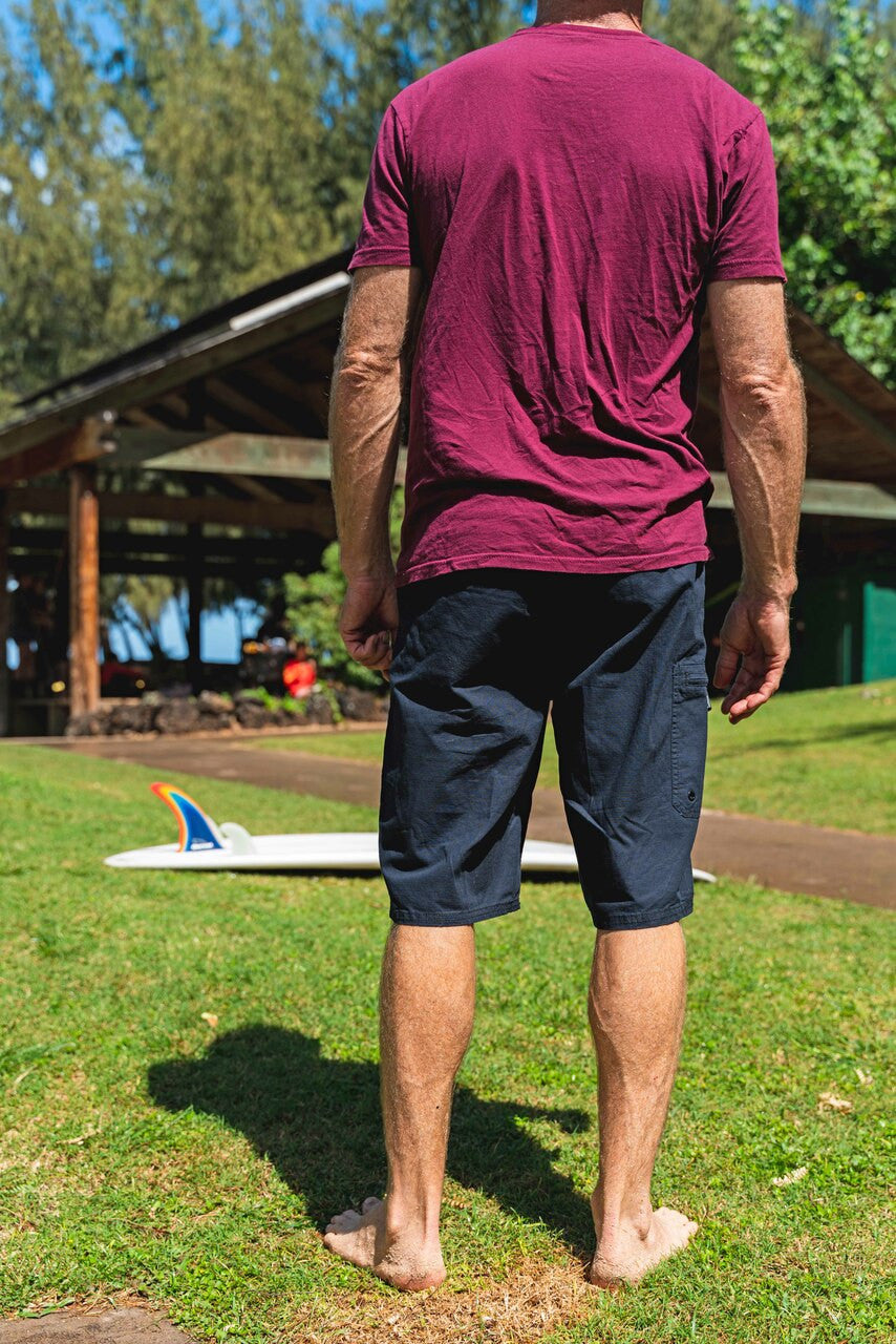 Black 21" Cargo Ripstop Walkshort