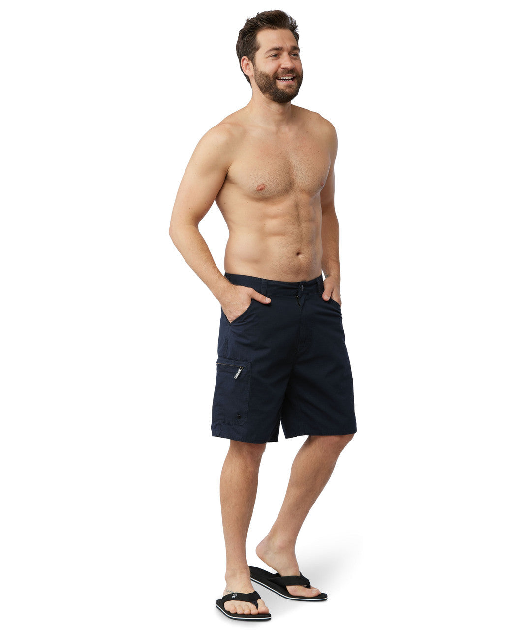 Black 21" Cargo Ripstop Walkshort