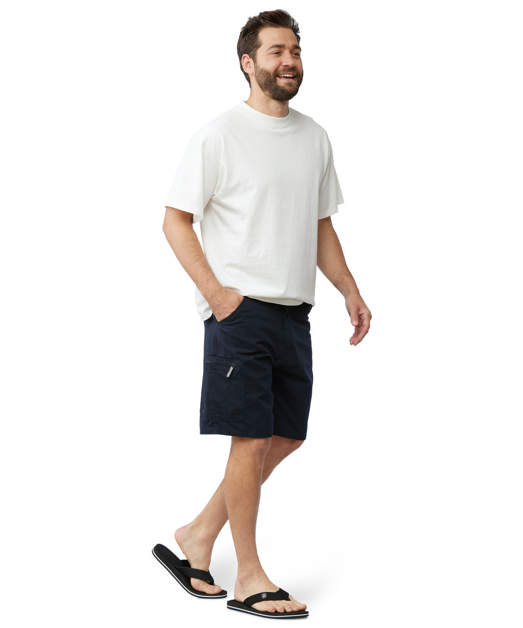 Black 21" Cargo Ripstop Walkshort