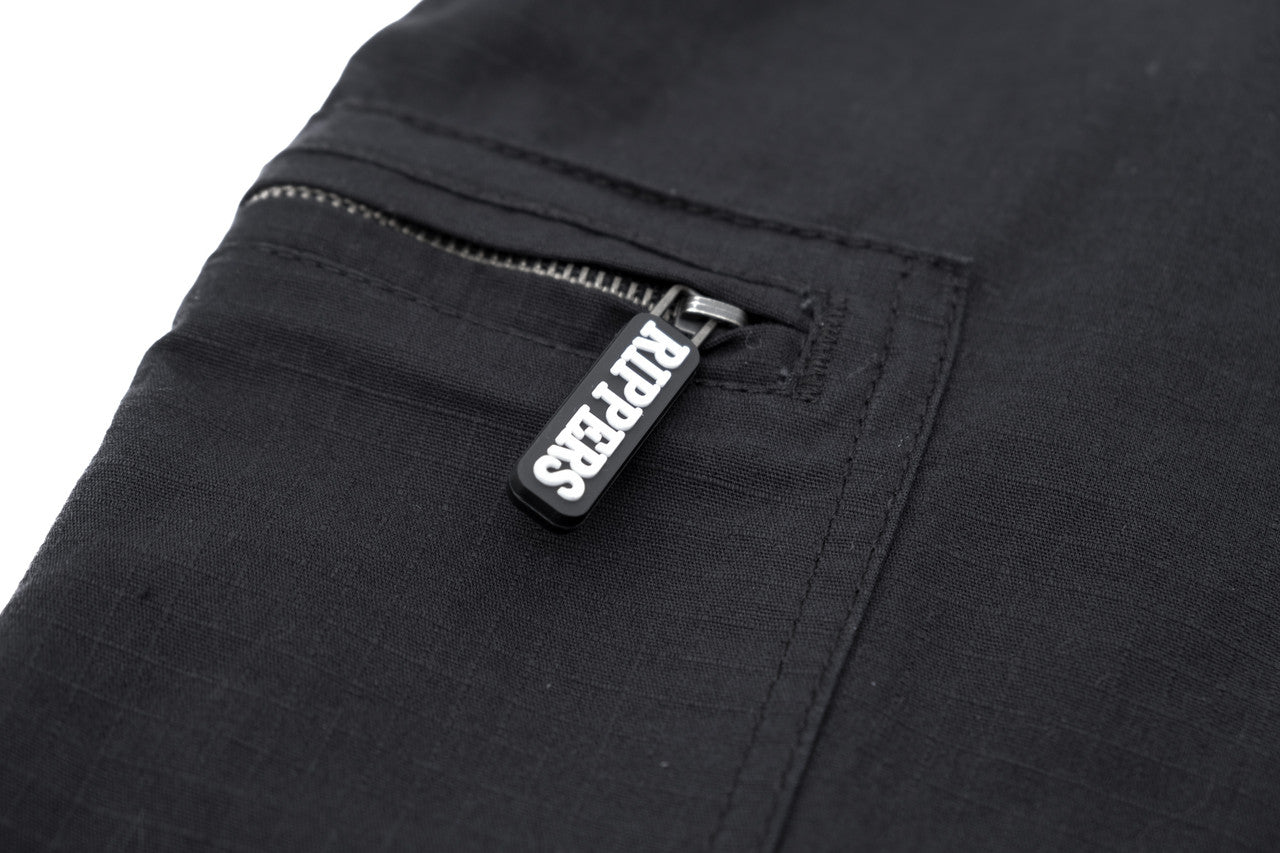 Black 23" Cargo Ripstop Walkshort