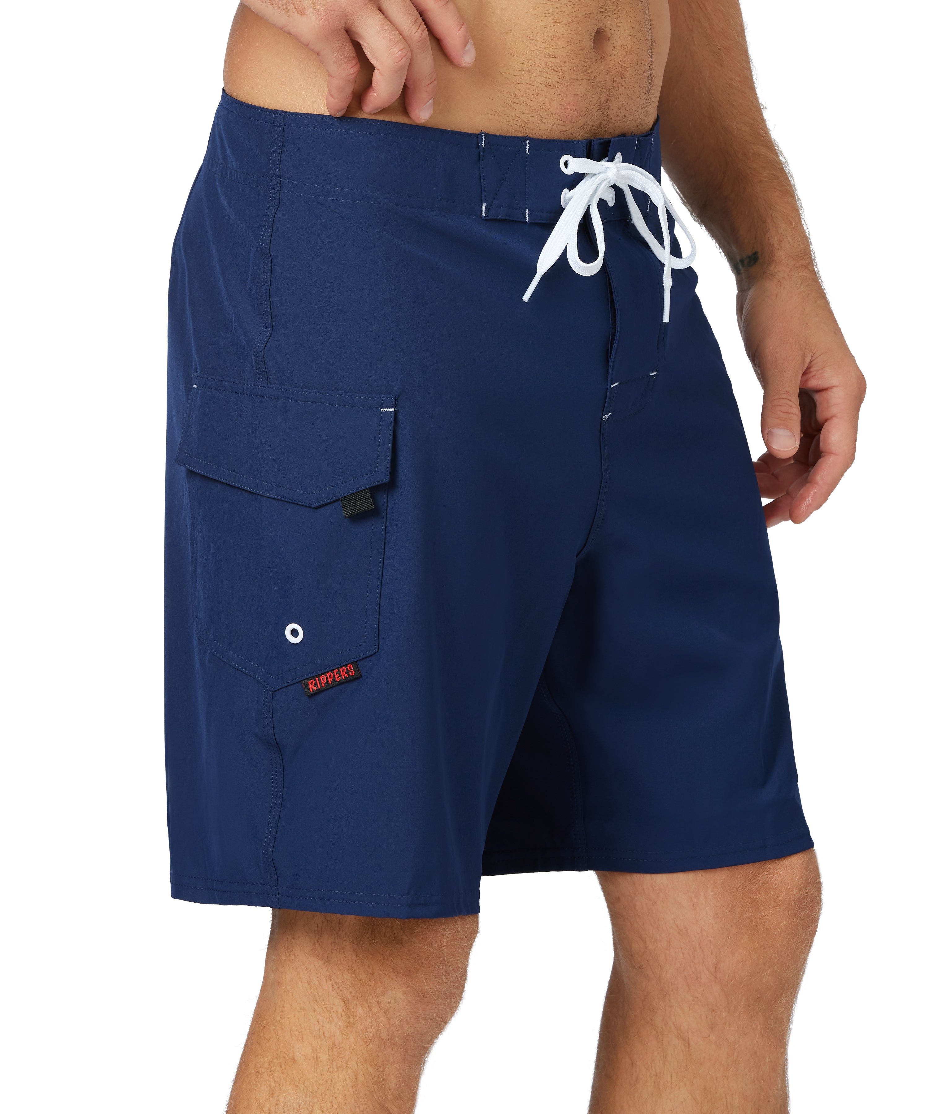 19" Stretch Lifeguard & Fire Uniform Boardshort - Navy