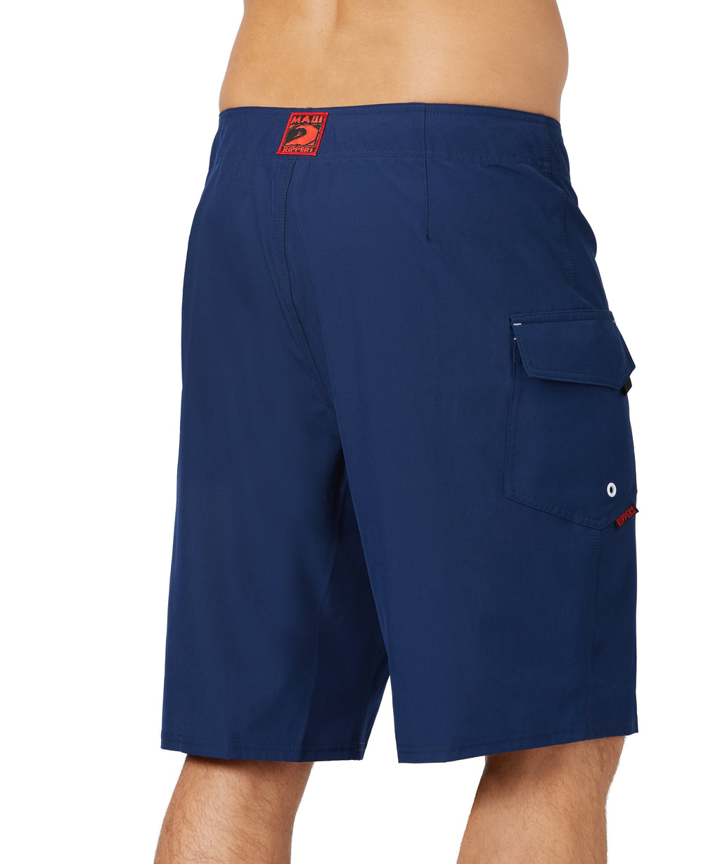 21" Stretch Lifeguard & Fire Uniform Boardshort - Navy