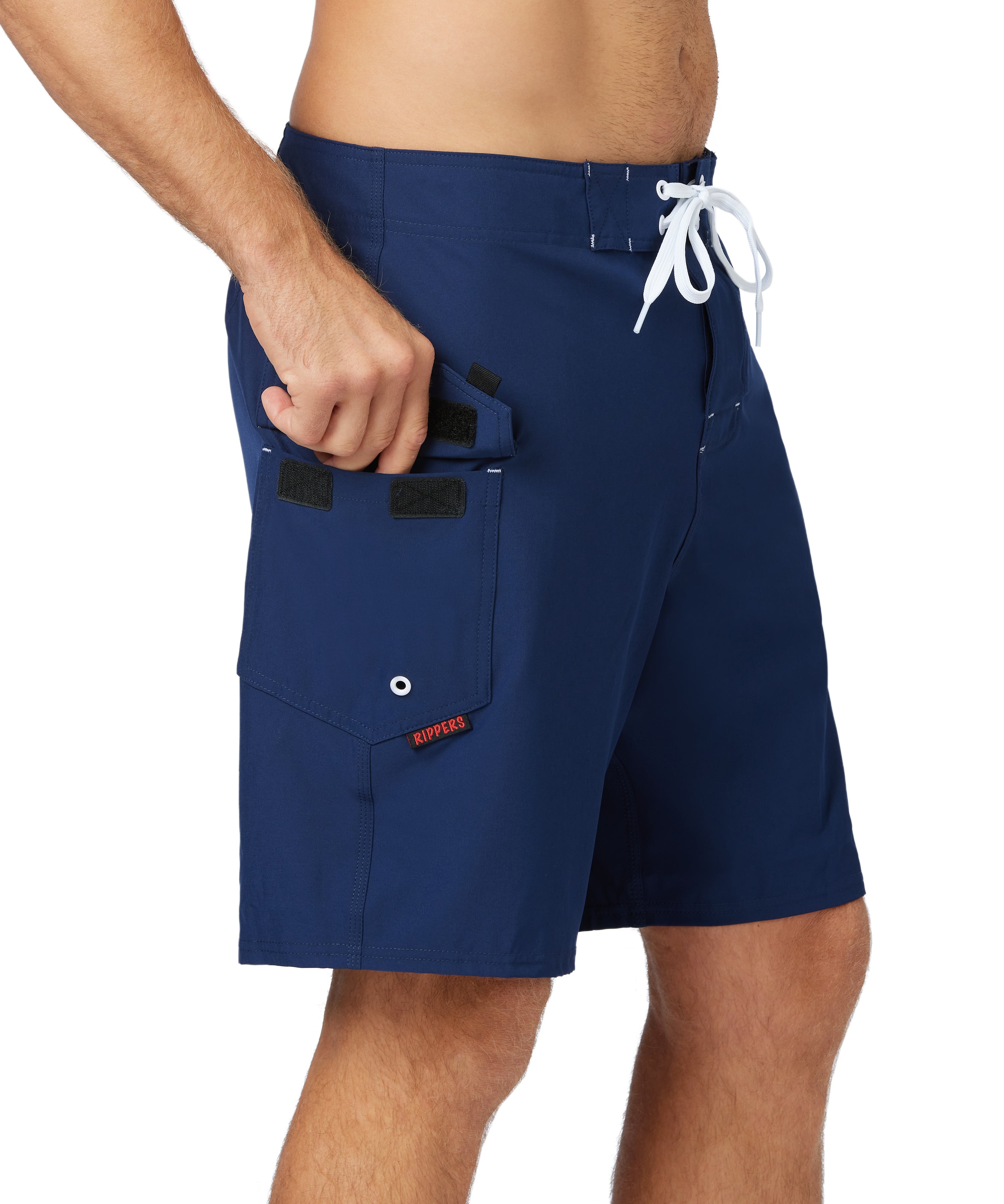 19" Stretch Lifeguard & Fire Uniform Boardshort - Navy