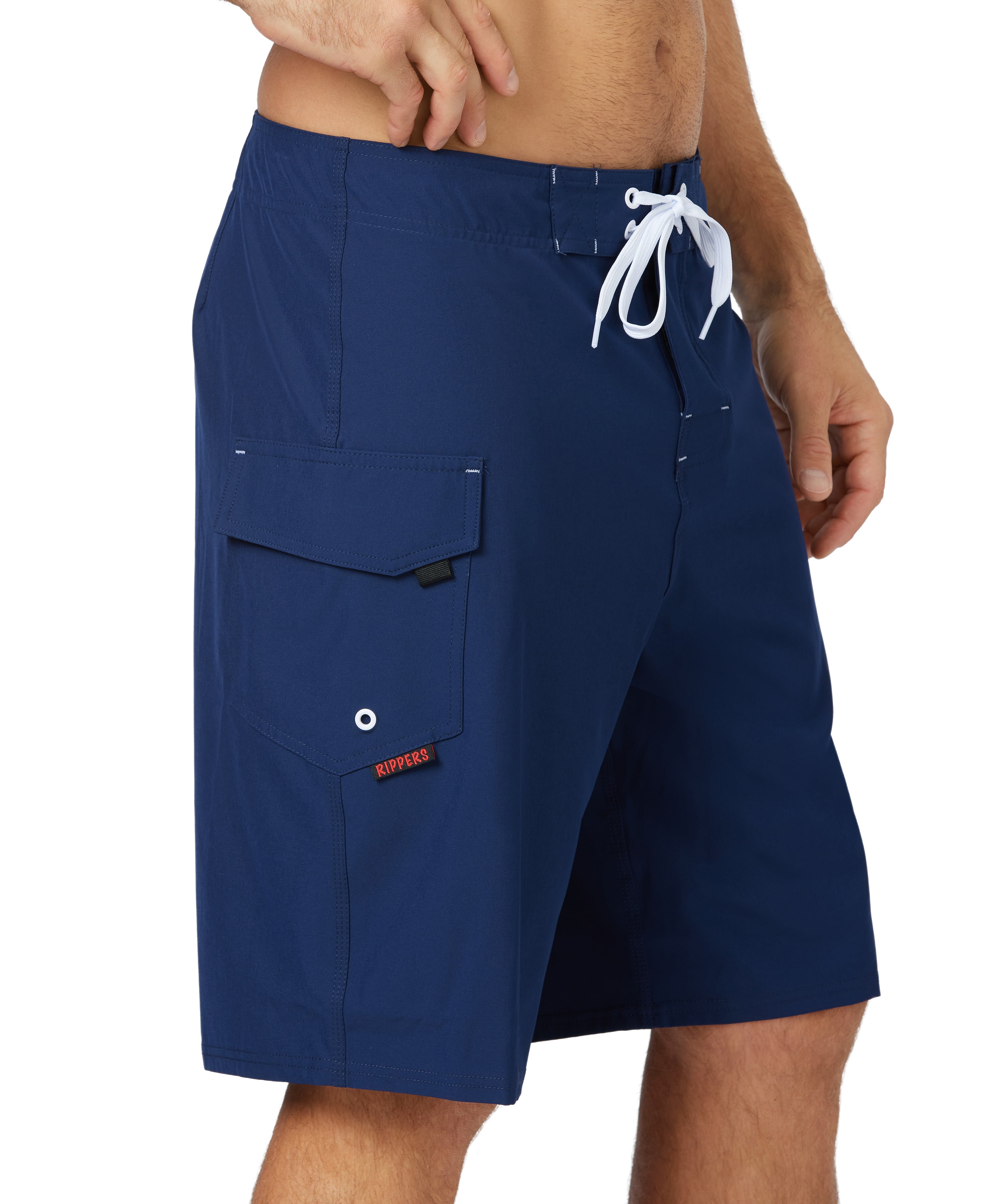 21" Stretch Lifeguard & Fire Uniform Boardshort - Navy