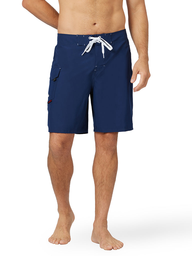 19" Stretch Lifeguard & Fire Uniform Boardshort - Navy