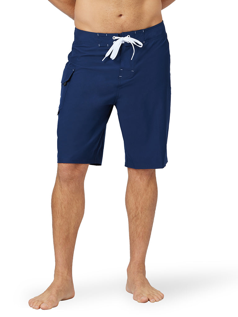 21" Stretch Lifeguard & Fire Uniform Boardshort - Navy
