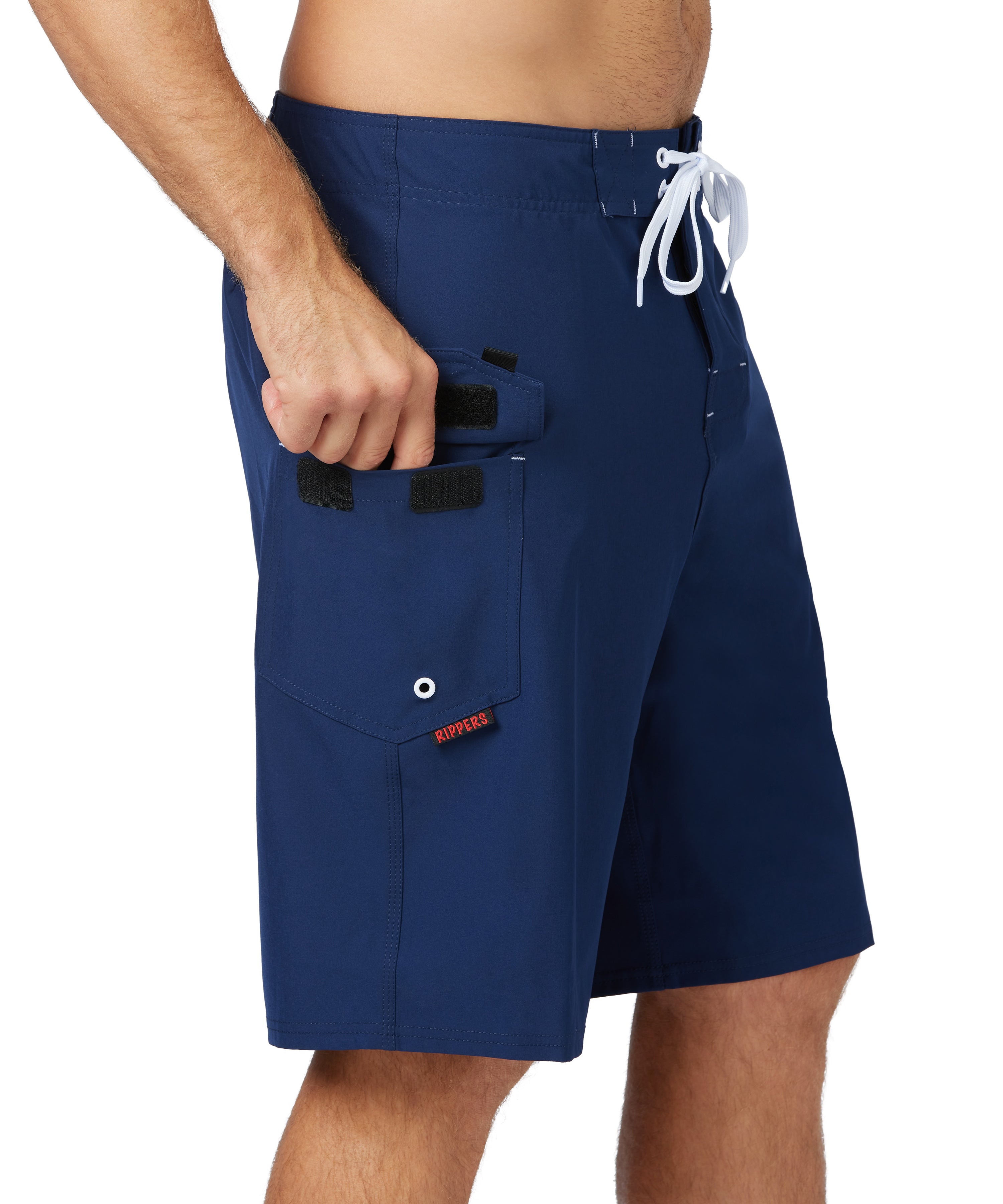 21" Stretch Lifeguard & Fire Uniform Boardshort - Navy