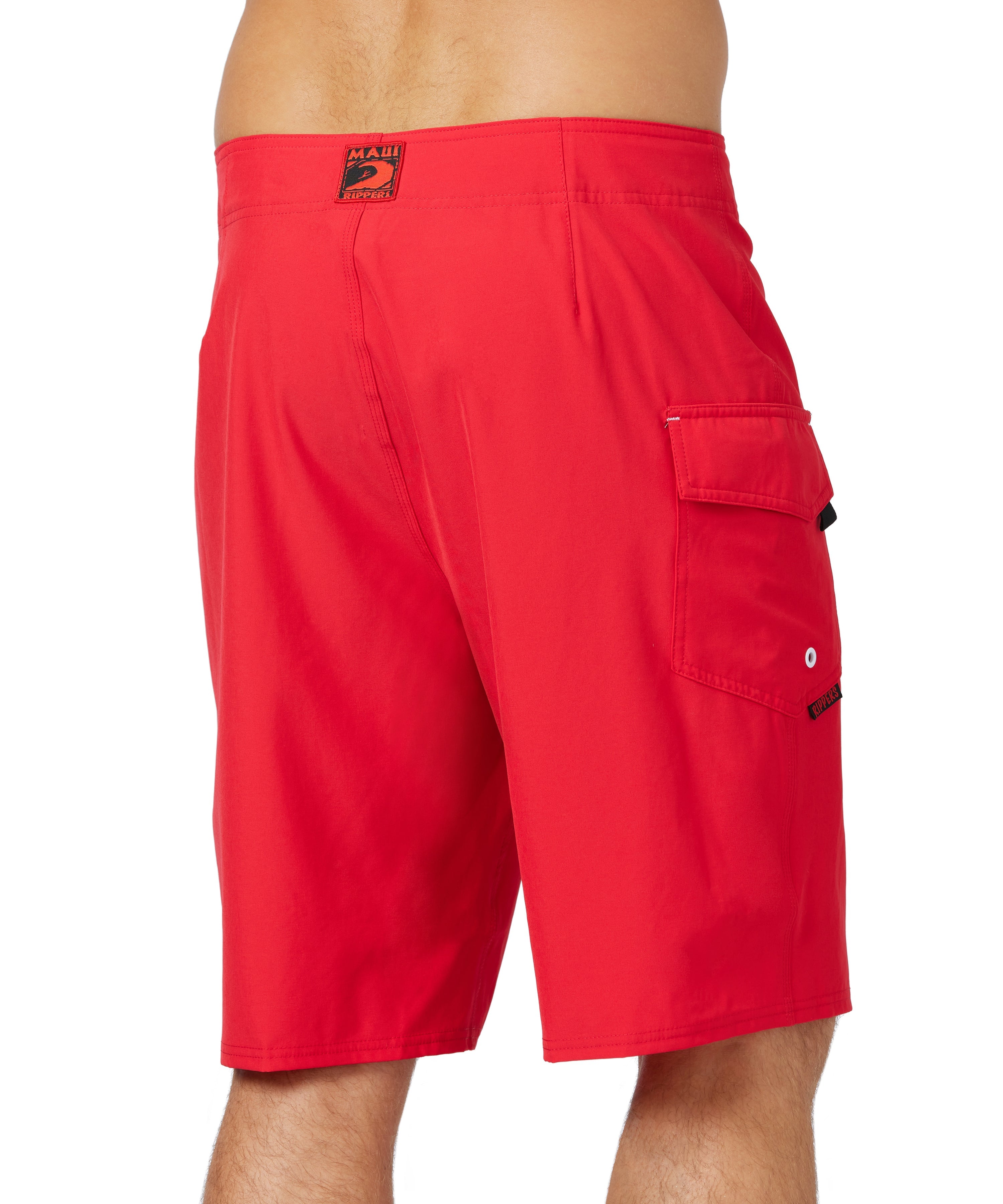 21" Stretch Lifeguard Uniform Boardshort - Red