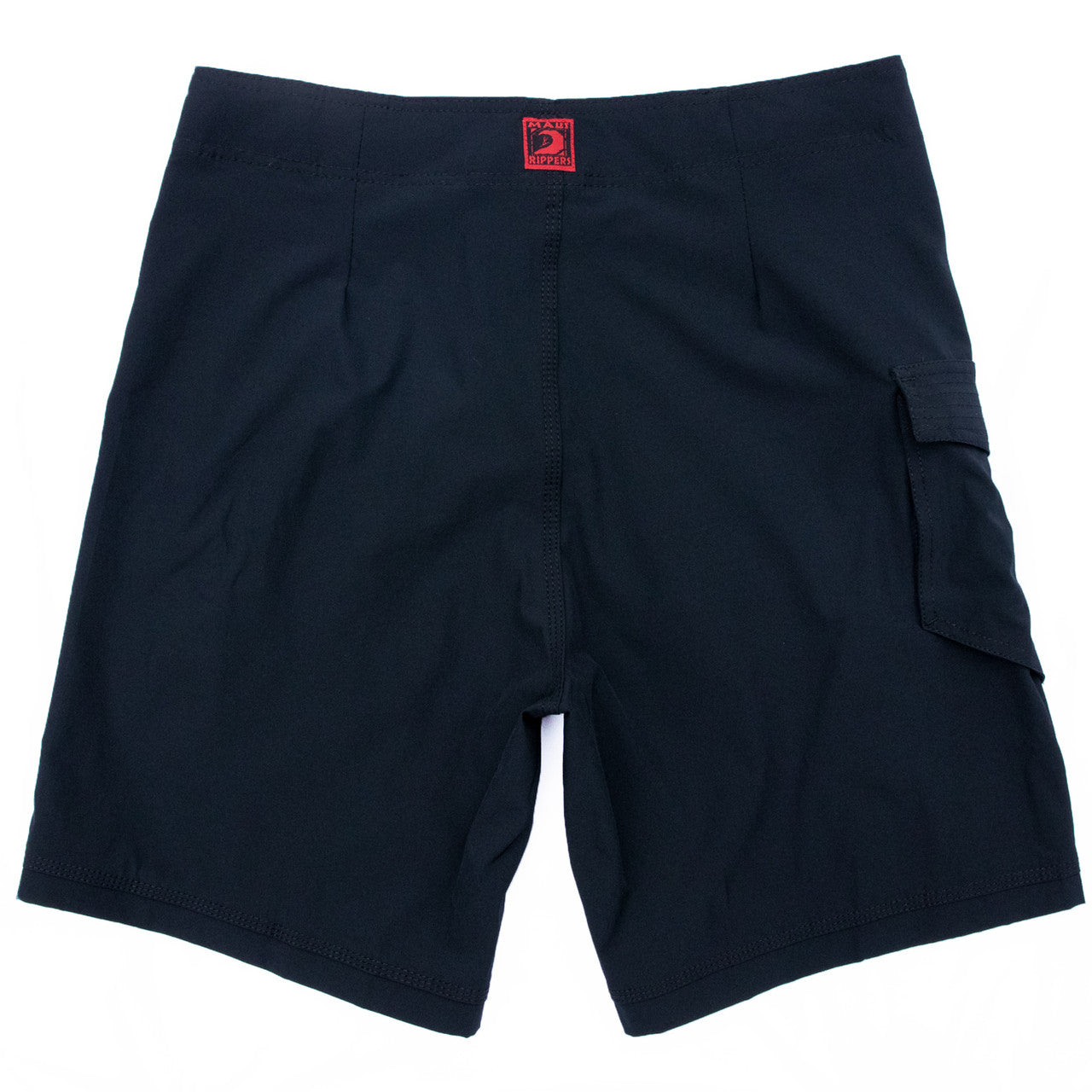 Black 19" Stretch Lifeguard Uniform Boardshort