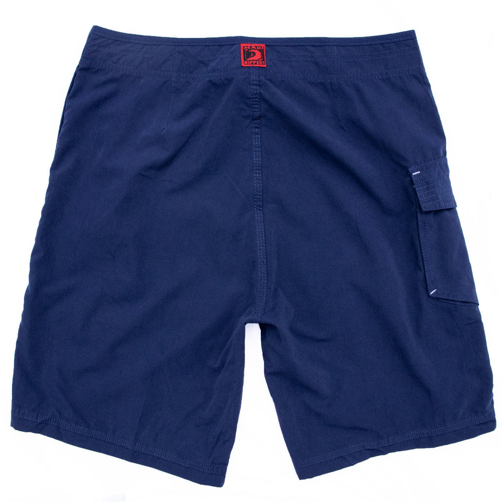 19" Microfiber Lifeguard Uniform Boardshort - Navy