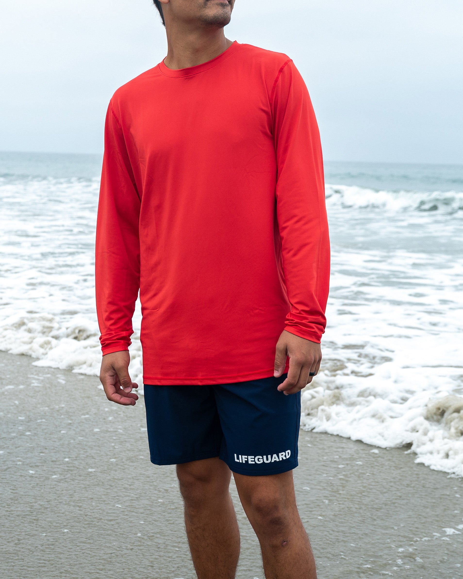 17" Stretch Lifeguard & Fire Uniform Boardshort - Navy