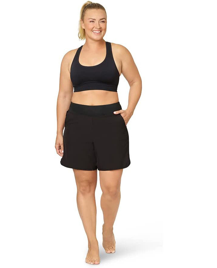 Black 7" Plus-size Riviera Boardshorts