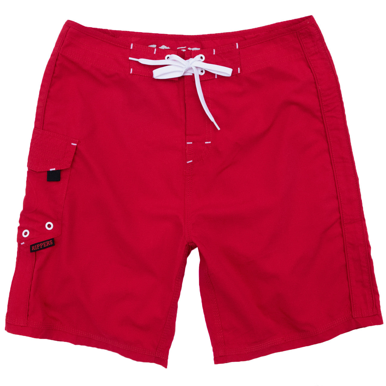 19" Microfiber Lifeguard Uniform Boardshort - Red